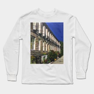 Edinburgh; A View of Stockbridge Long Sleeve T-Shirt